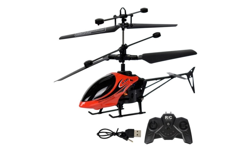 Image 4: USB Remote Control Helicopter Toy with Lights 