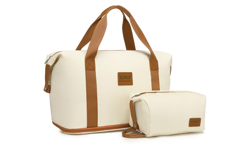 Image 7: Set de bagages 3 pièces : valise, sac de voyage et trousse de toilette
