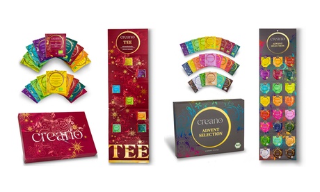 Creano Creano Adventskalender mit Bio-Kräutertee,Grau, Grey