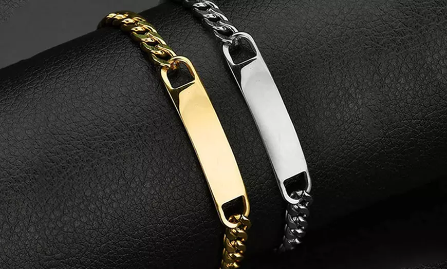 Image 2: Personalised Name Chain Bracelet