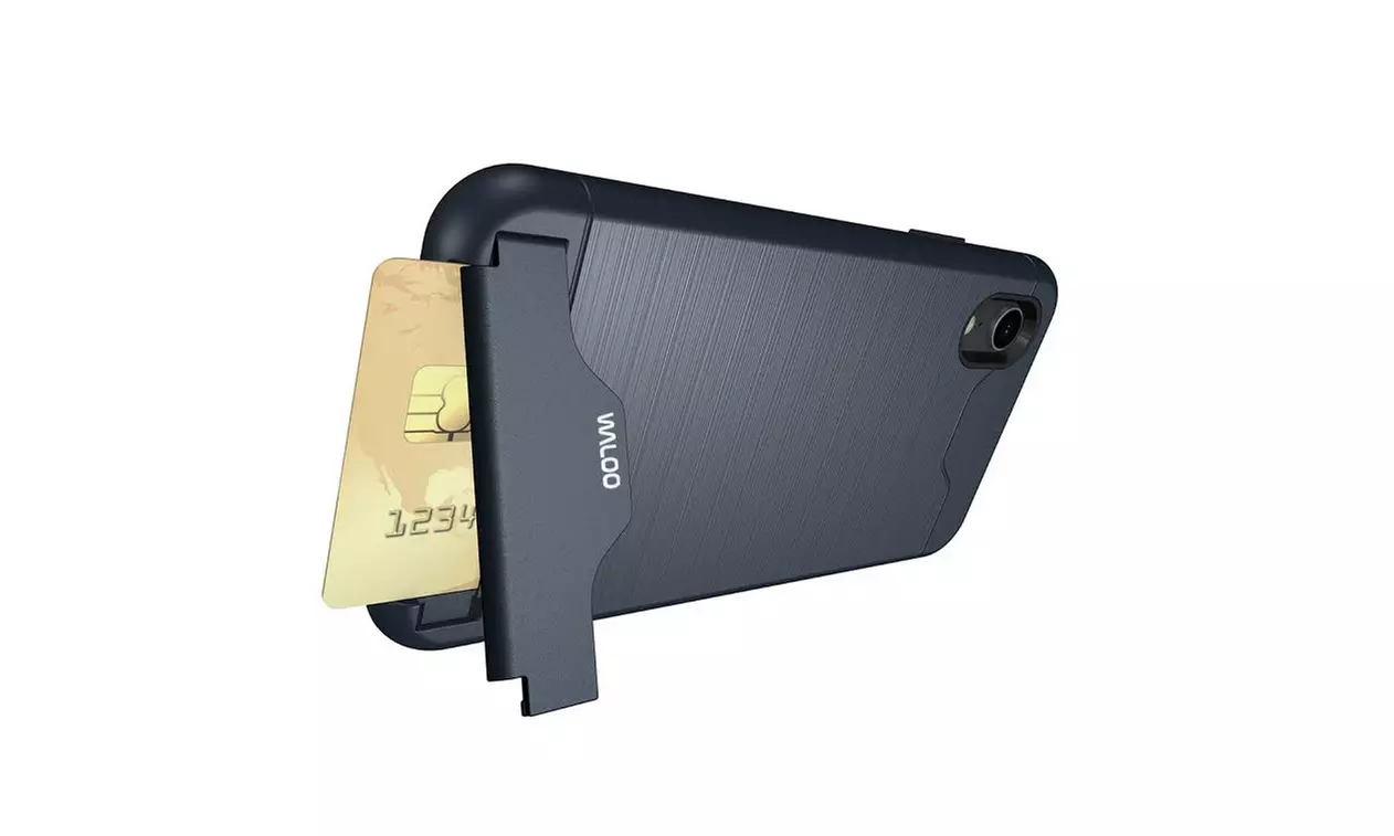 Waloo Brushed Kickstand Case for iPhones 