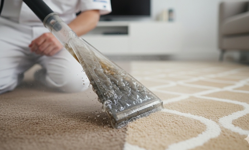 Image 1: Carpet Cleaning and Deodorizing for 2, 3, 4 or 5 Rooms and a Hallway