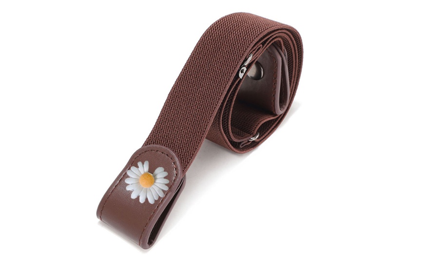 Image 7: Daisy Buckle-Free Belt