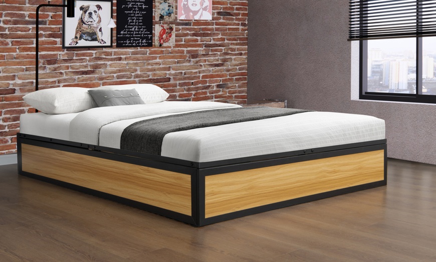 Image 1: Lit industriel Charles avec coffre intégré Kocoon