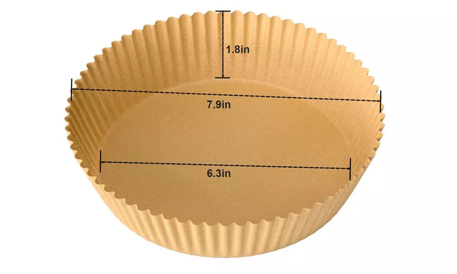 100PCS Non-Stick Disposable Food Grade Parchment for Air Fryers Microwave