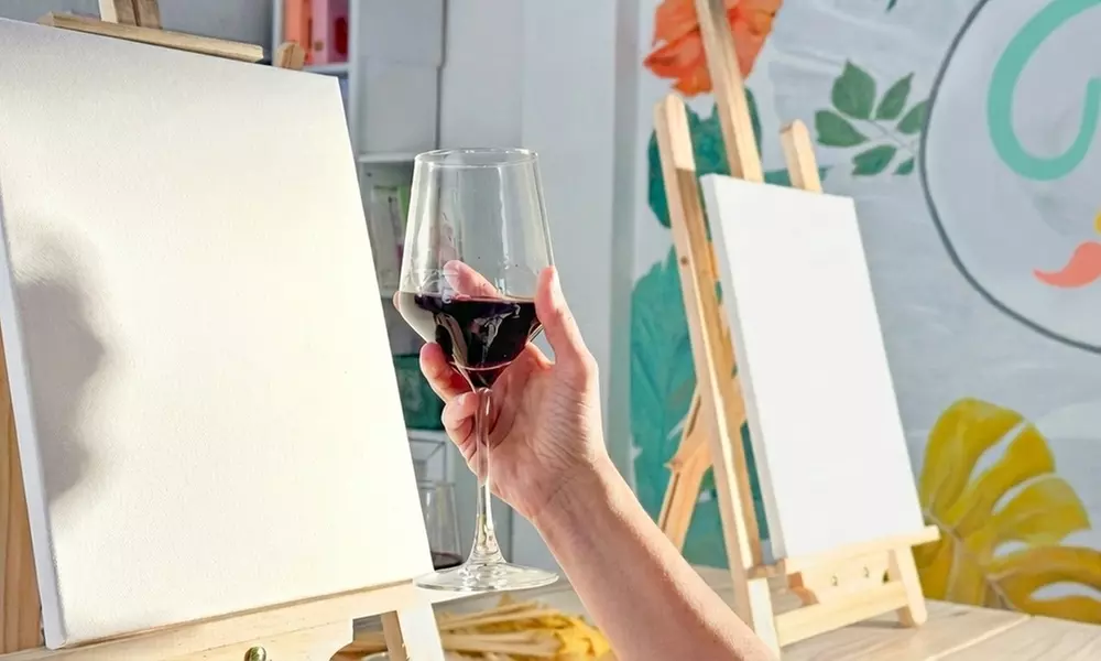 Taller de pintura de 2 horas con bebida y tentempié para 1, 2 o 4 pax