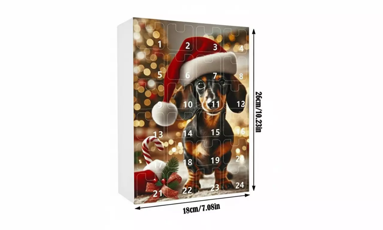 Dachshund Pendant Countdown Calendar