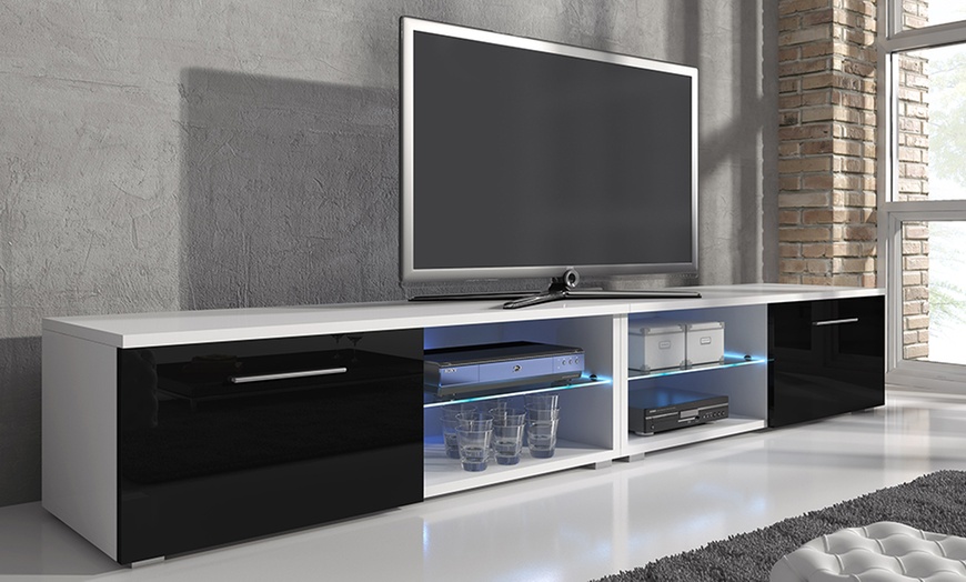 Image 6: TV Unit with LED Lighting