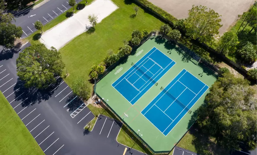 Two tennis courts