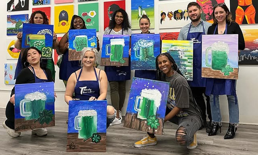 Image 10: Paint & Sip Experiences at LA's Celebrity Creative Hub