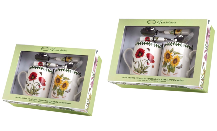 Image 10: Portmeirion Mugs and Spoons Set