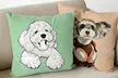 One Personalized Pet Portrait Pillow with a Lovely Pet Illustration from Justyling (78% Off) - Image 3