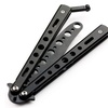 Image 6: Stainless Steel Butterfly Balisong Comb Trainer Training Knife Dull Tool US