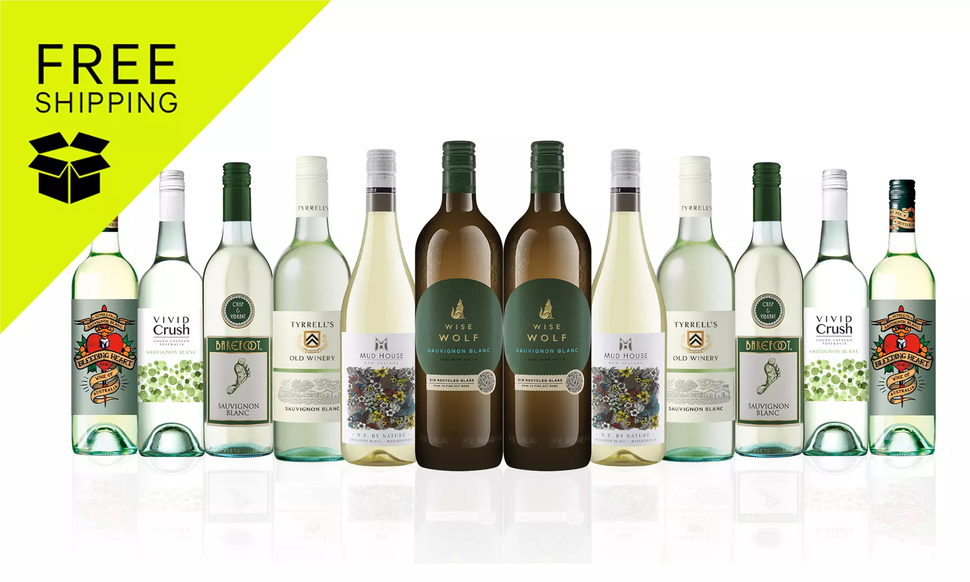 FREE SHIPPING—Sauvignon Blanc Lovers Mix (12 Bottles) - 60% Off - Primary Image
