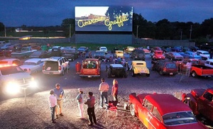 Drive-In Double Feature Movie Package for 2 or 4 with Popcorn & Drinks