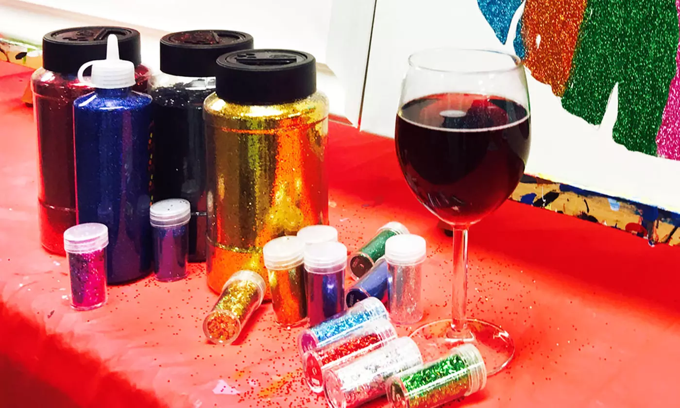 BYOB Two-Hour Glitter Magic Painting Event for One, Two, or Four at Paint & Chill (Up to 33% Off) - Second Medium