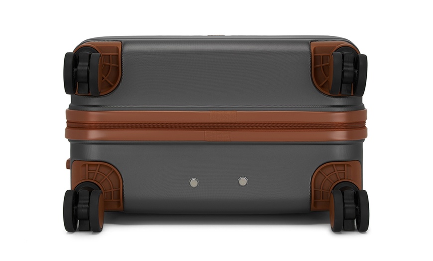 Image 9: Ensemble valise, sac de voyage et pochette gris et marron