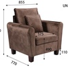 Image 21: Tivette Brushed Velvet Sofa Set 