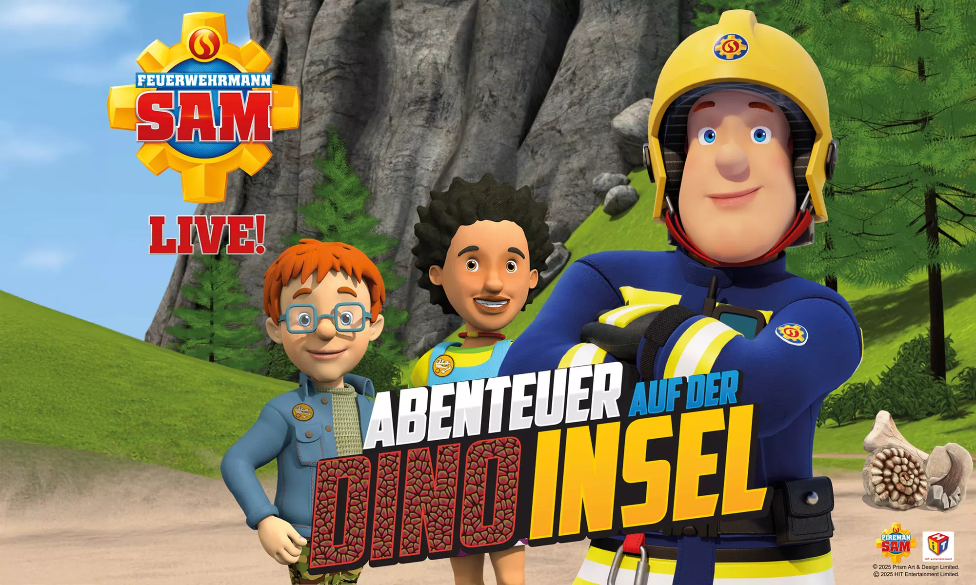 Feuerwehrmann Sam Live - Abenteuer auf der Dino Insel