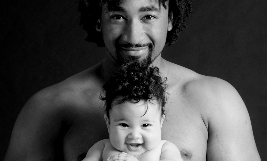 Image 9: Father & Kids Photoshoot I 8'' x 6'' Print I Barrett & Coe Studios