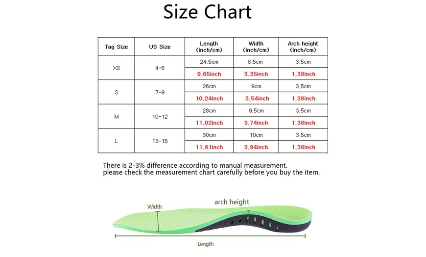 Image 2: High Arch Heel Support Plantar Flat Feet Orthotic Insoles Inserts Pad