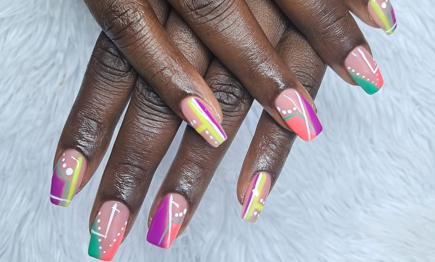 Image 7: Supreme Gel X or Deluxe Acrylic Full Set