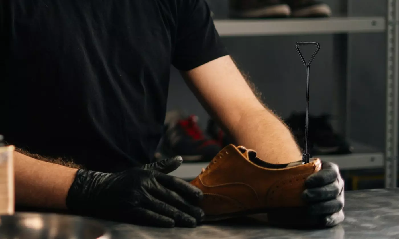 iMounTEK 2-Way Wood Boot Stretchers Shoe Expander w/ Adjustable Length & Width