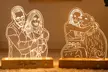 Niestandardowa drewniana lampa nocna 3D z personalizowanym zdjęciem z Justyling (do -85%) - Image 3