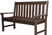Wood Effect Garden Bench in Dark Grey or Walnut - Second Medium