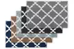 Bibb Home 1-2 Pack Trellis Micro Shag Bath Rugs - Second Medium