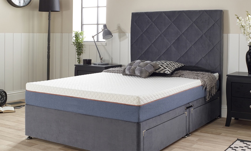 Image 1: 8'' Cool Touch 9 Zone Memory Foam Mattress