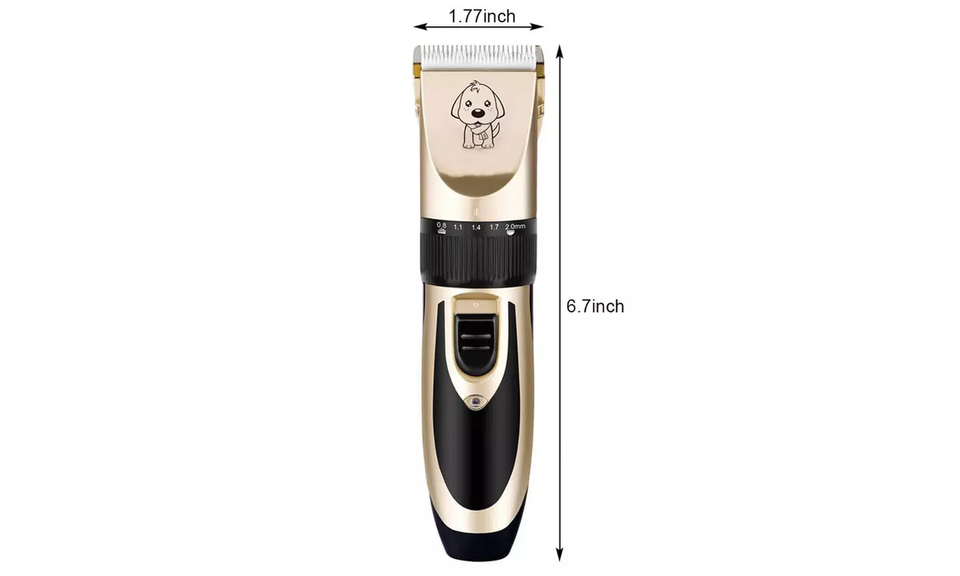 Electric Pet Dog Hair Trimmer Razor Rechargeable Grooming Clippers set