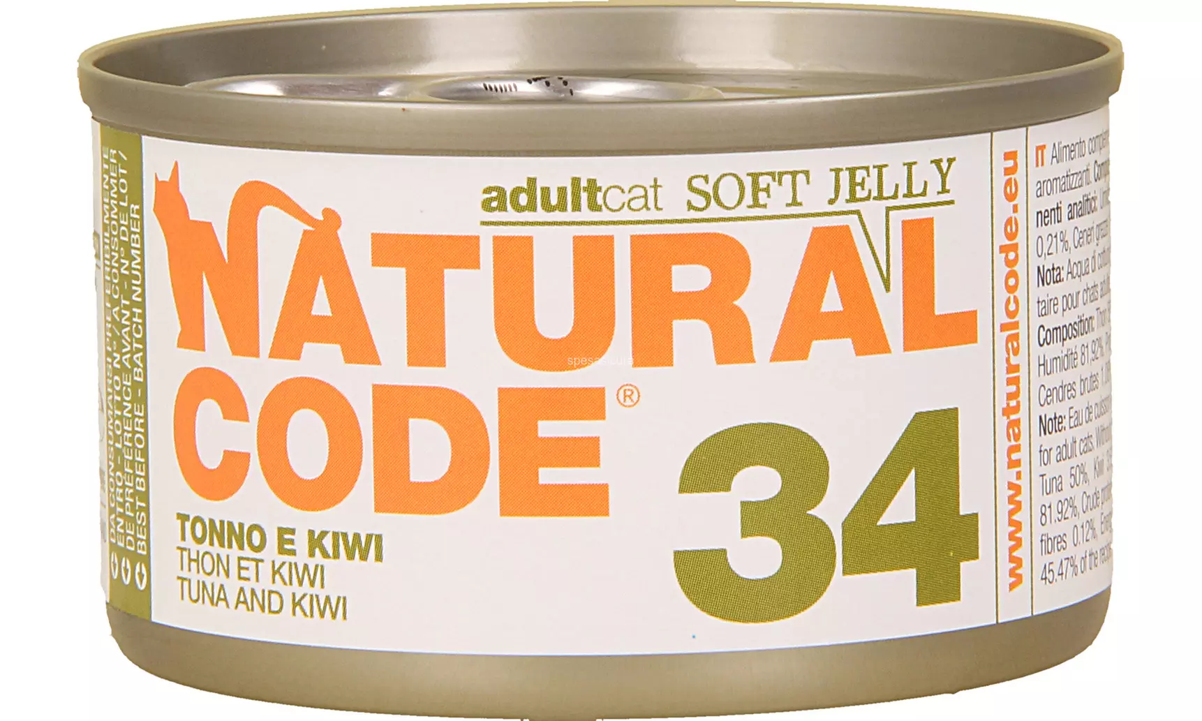 60 lattine di cibo umido per gatti Natural Code