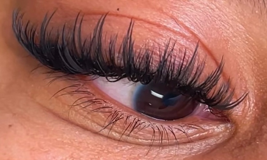 Image 1: Achieve Stunning Volume with Lash Extensions