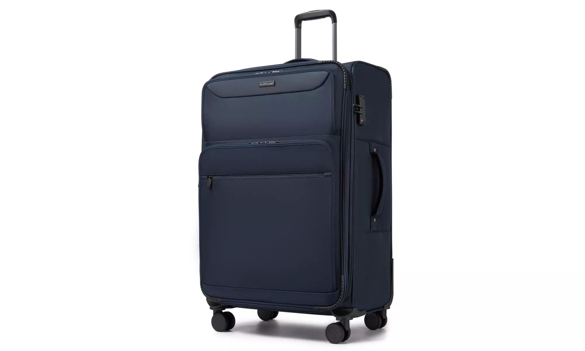 British Traveller Expander Suitcase with TSA Lock