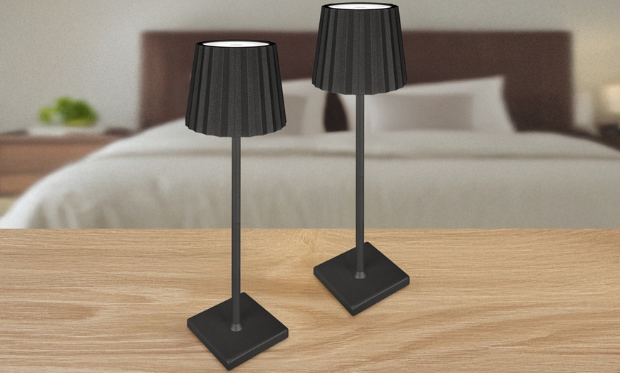 Image 10: Set di 2 lampade a led