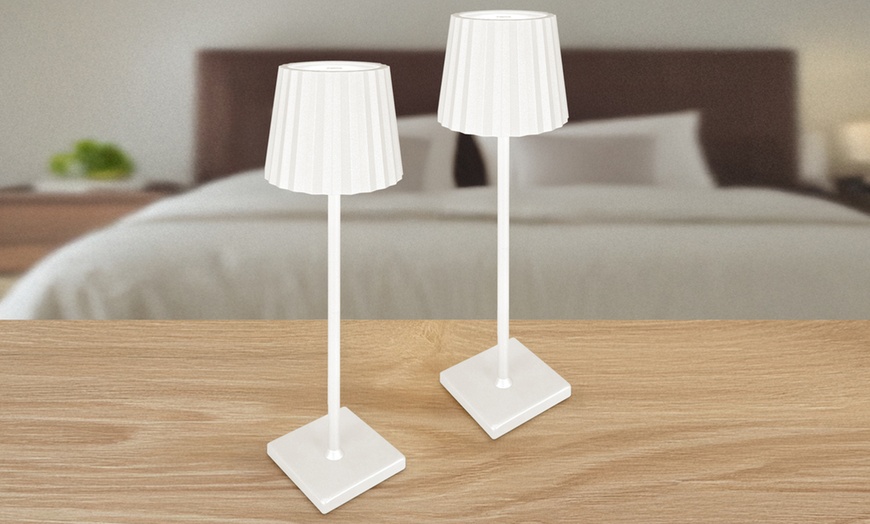 Image 1: Set di 2 lampade a led