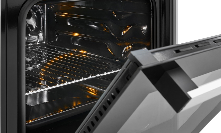 Image 9: Cuisinière électrique blanche 4 plaques et four de 48 L Bomann 