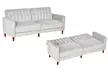 HomCom Three Seater Sofa-Bed - Image 2