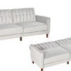 Image 2: HomCom Three Seater Sofa-Bed