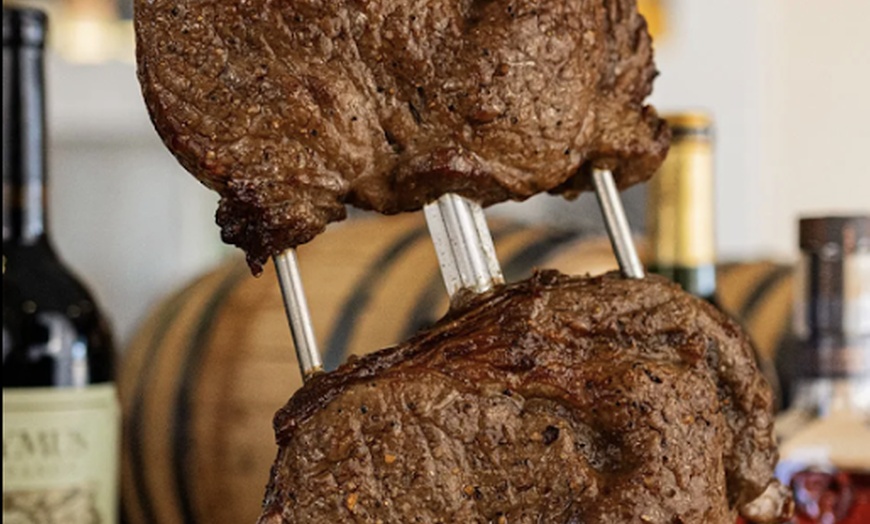 Image 8: All-You-Can-Eat Brazilian Steakhouse Rodizio for 2 or 4 w/ Wine Bottle