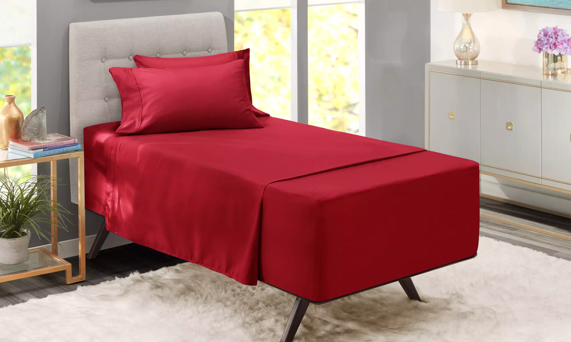 Nestl Extra Deep Pocket Sheets - 18-24 Inch Fitted Bed Sheet Set - 6 Piece