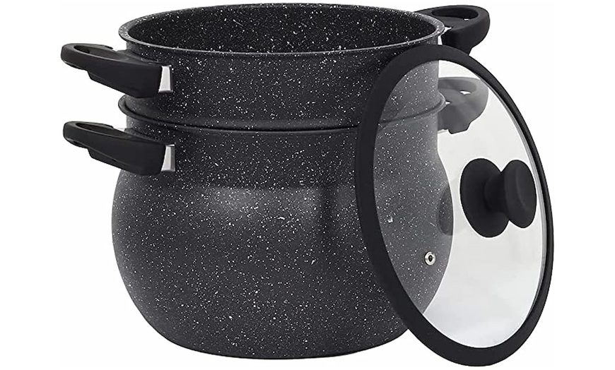 Image 9: Couscoussier en acier inoxydable avec couvercle en verre Royalty Line