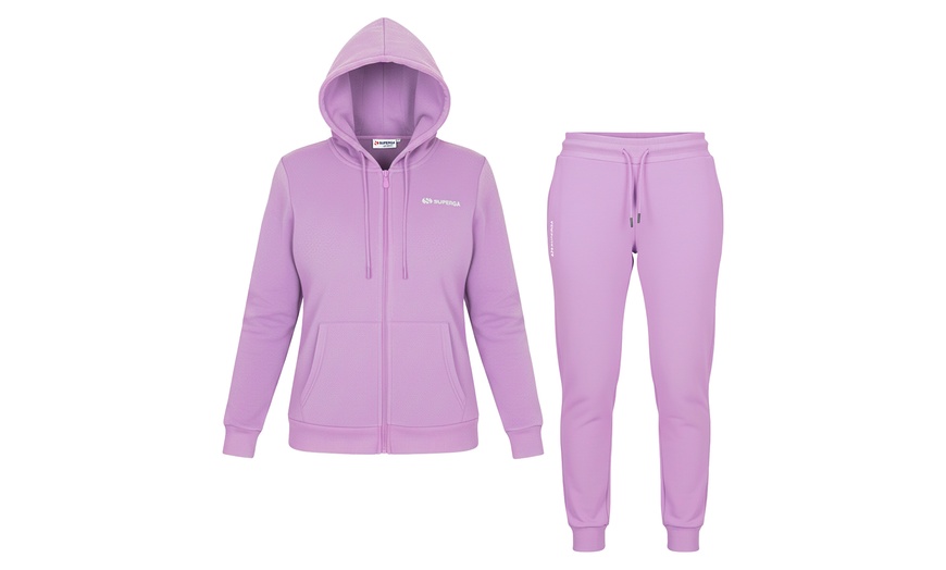 Image 7: Tuta donna Superga in cotone felpato