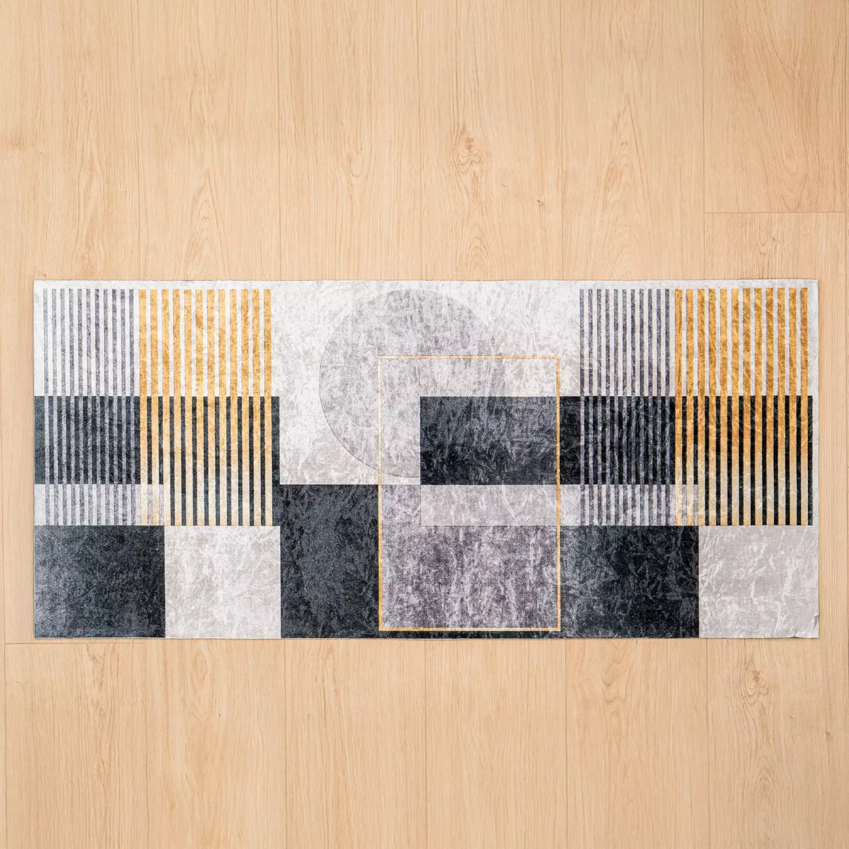 Alfombra larga con tacto de terciopelo