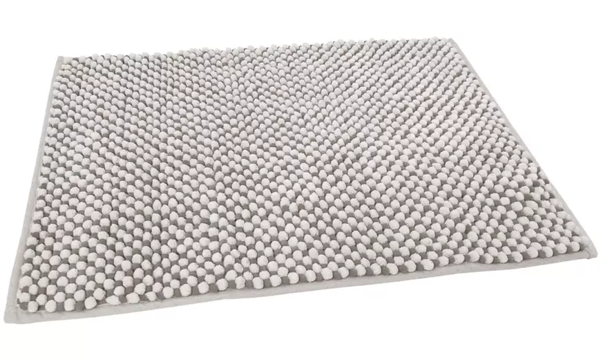 Image 7: Tappeto bagno antiscivolo in ciniglia Dots