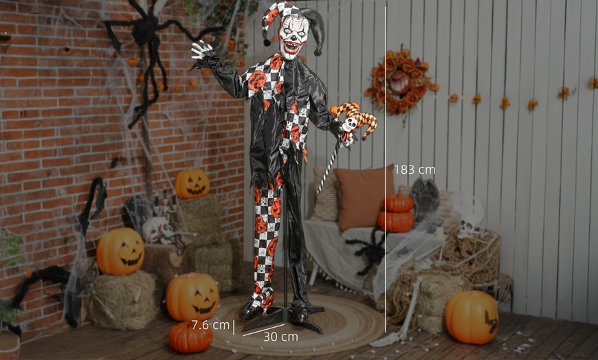 Image 40: Outsunny Voice Activated Halloween Animatronics Witch