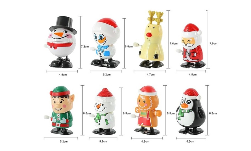 Image 3: 8- Piece Christmas Wind-Up Toys Set
