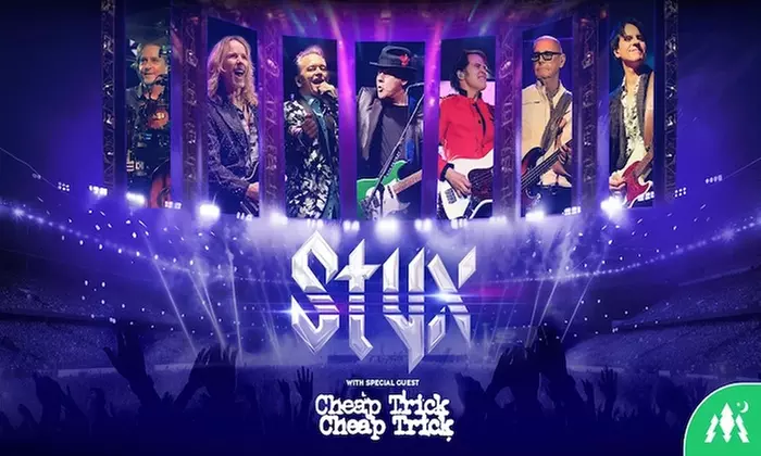 Styx w/ Cheap Trick on May 24 at 7:30 PM
