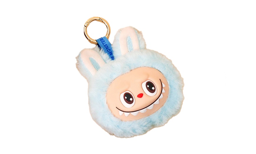 Image 16: Labubu Inspired Plush Keychain Dolls